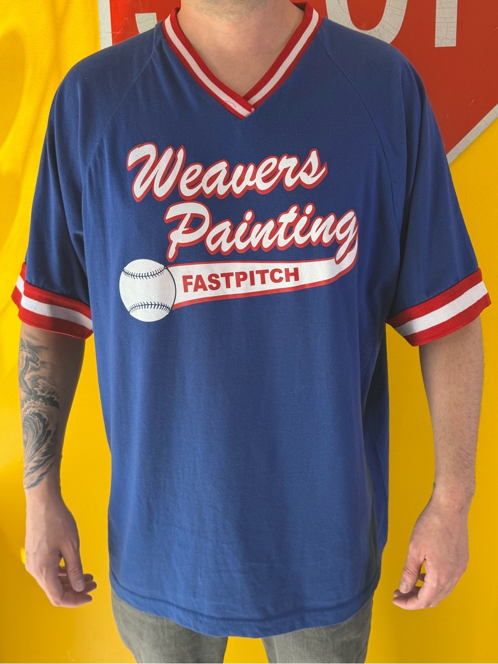 vtg VKM baseball jersey shirt made in USA XXL- Weaver men’s #18